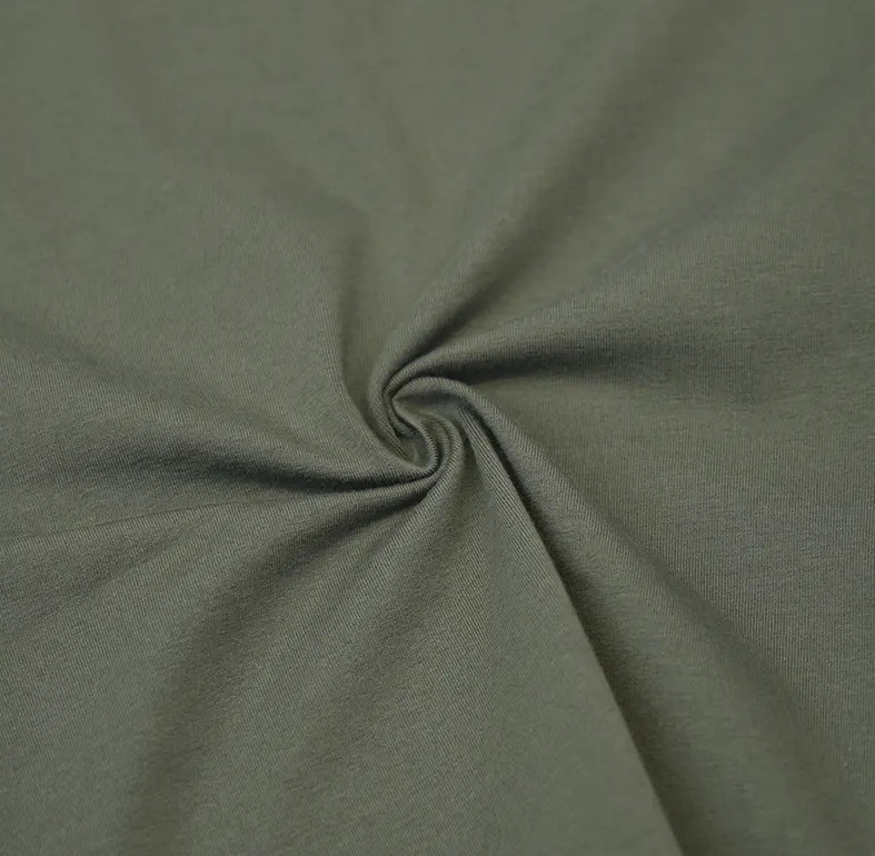 Quali sono le caratteristiche del tessuto jersey spandex di cotone organico in termini di comfort e morbidezza?