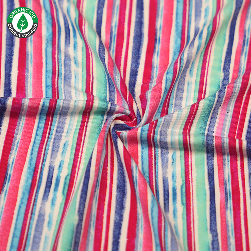 Tessuto di jersey in bambù organico/spandex